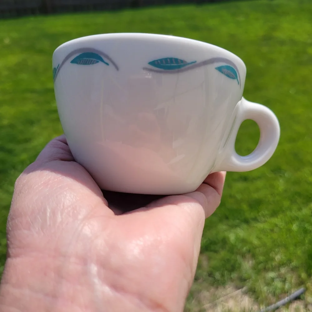 Vintage Homer Laughlin Best China Cups & Saucers (2 sets) ~ Retro!